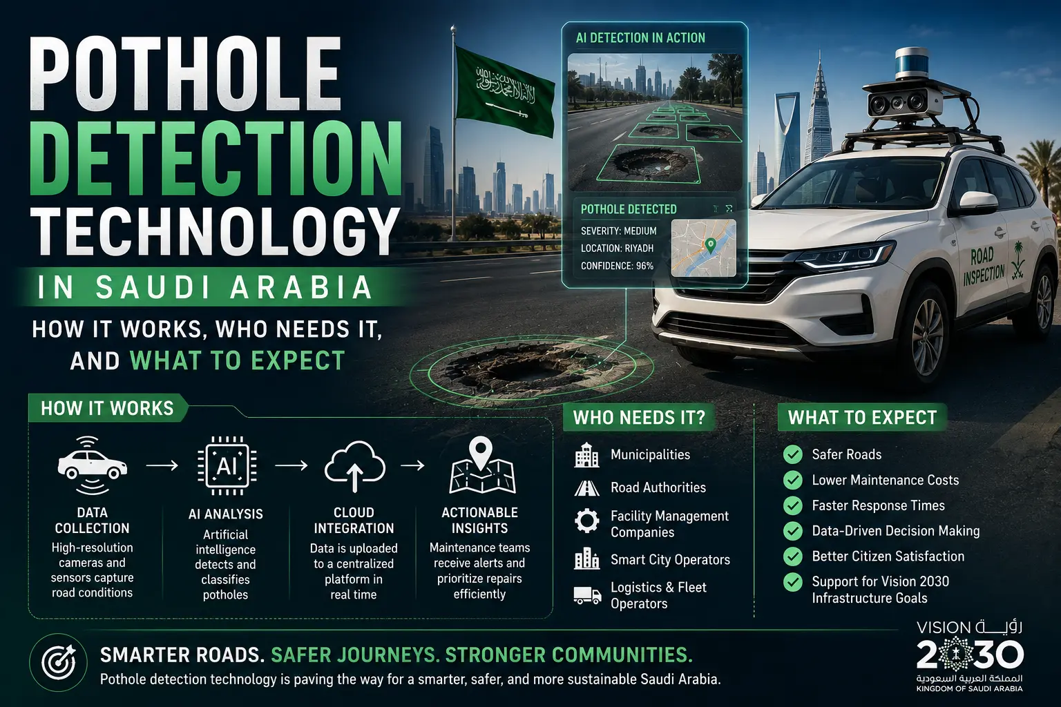 Pothole Detection Technology in Saudi Arabia: How It Works, Who Needs It, and What to Expect