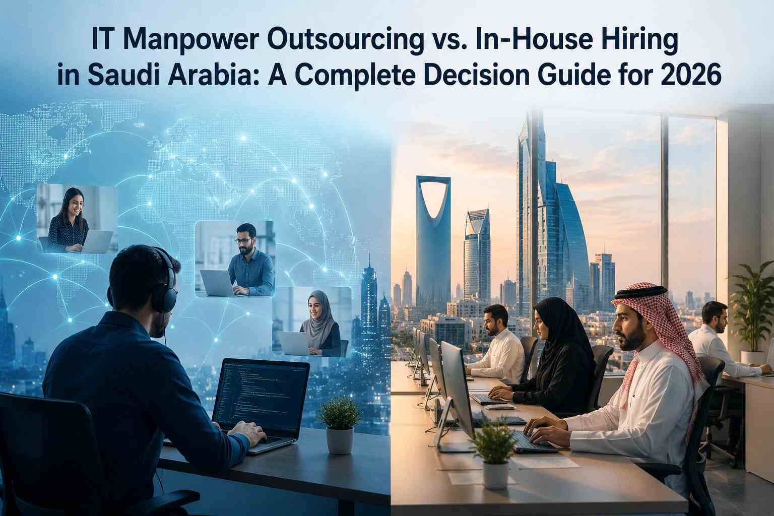 IT Manpower Outsourcing vs. In-House Hiring in Saudi Arabia: A Complete Decision Guide for 2026